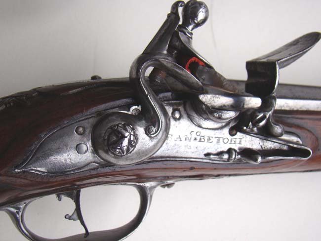 A pair of late 17th century Italian steel mounted flintlock officers' pistols circa 1695 — image 6